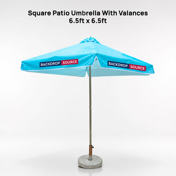 Square Patio Umbrella With Valances – 2m x 2m