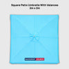 Square Patio Umbrella With Valances – 2m x 2m