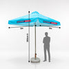 Square Patio Umbrella With Valances – 2m x 2m