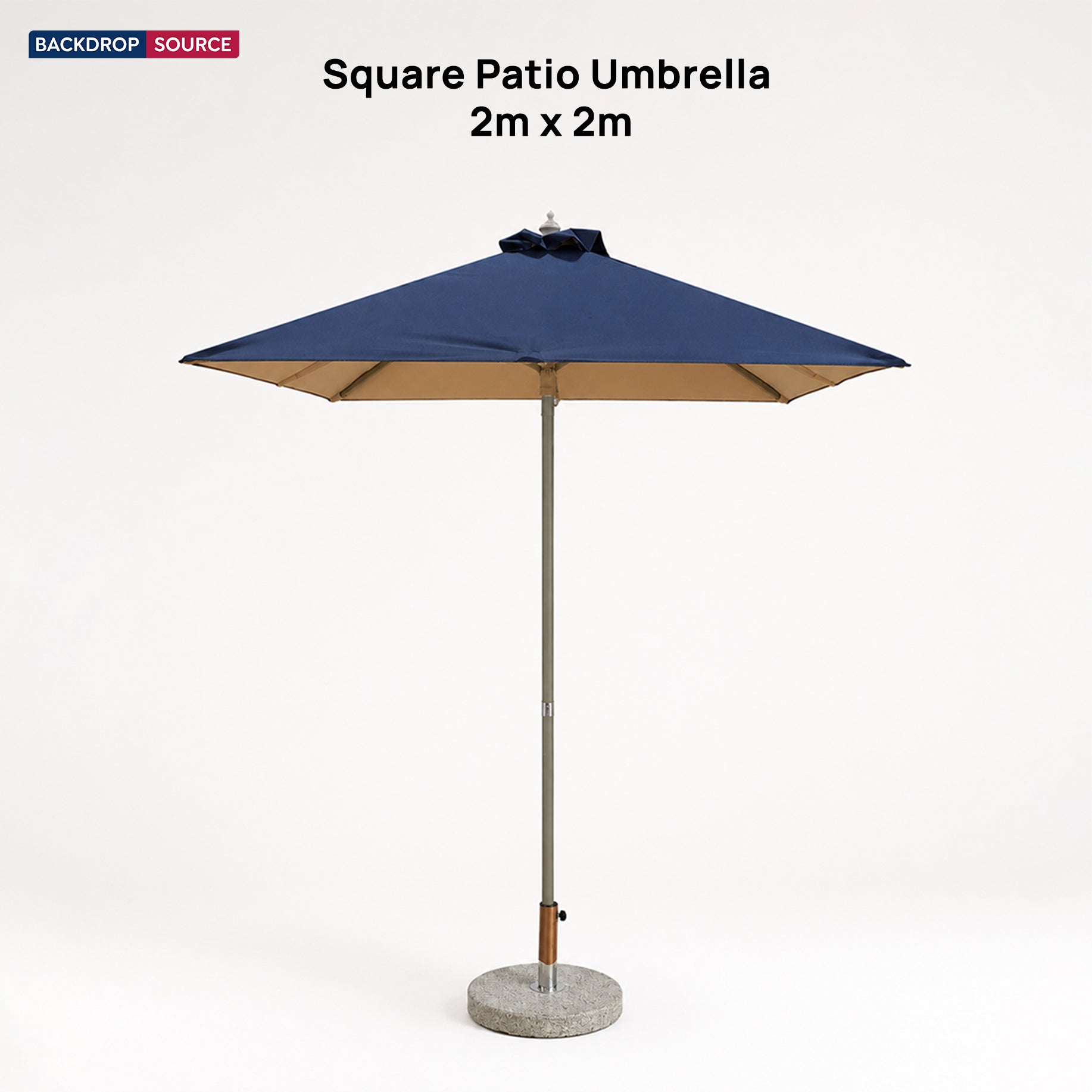 Square Patio Umbrella – 2m x 2m