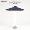 Square Patio Umbrella – 2m x 2m