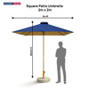 Square Patio Umbrella – 2m x 2m