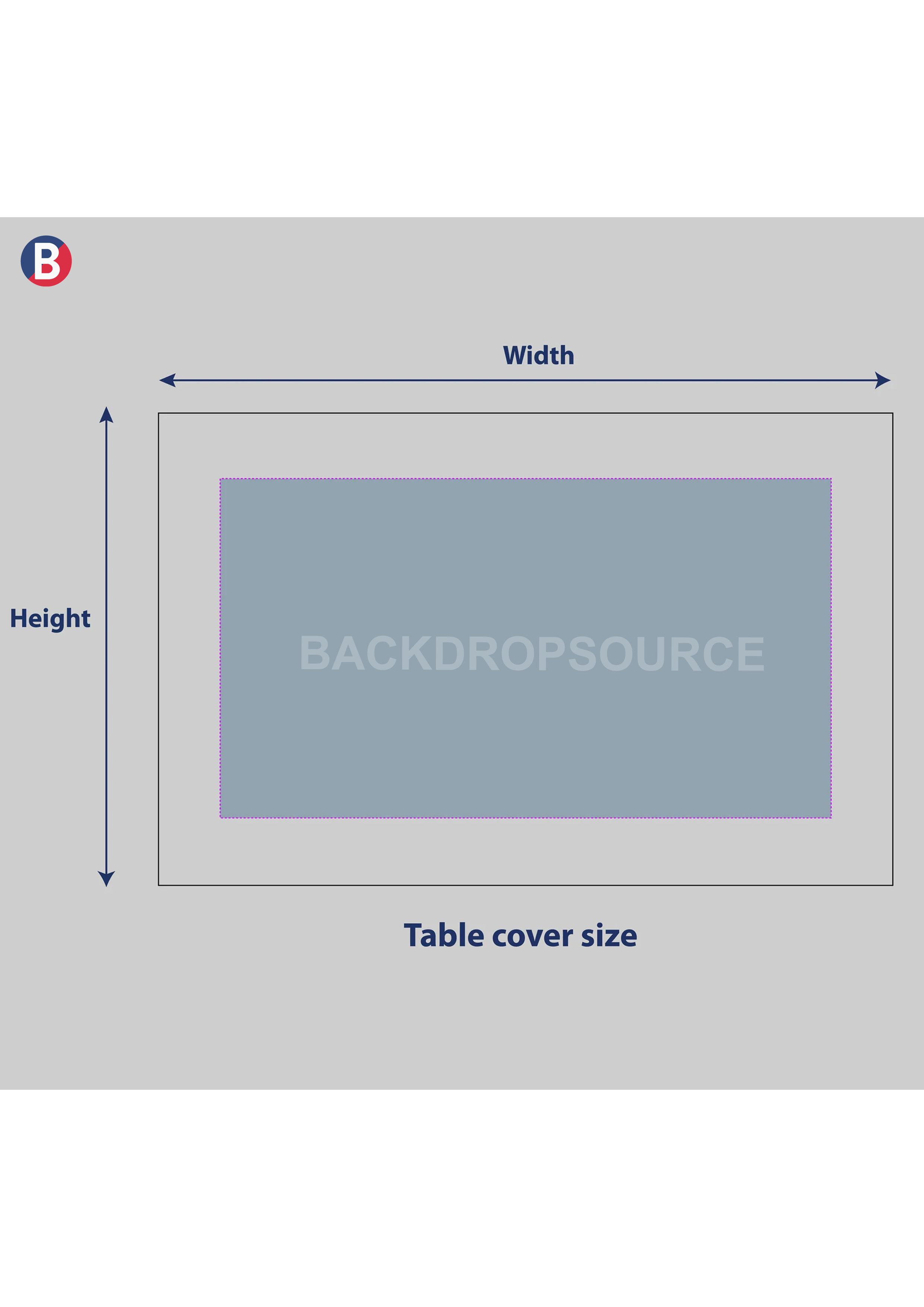 Square Stretch Table Topper