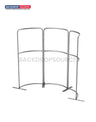 2x2m Magnetic Fabric Booth Wall with 3 Curved Panels