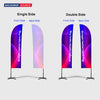Straight Feather Fabric Flag
