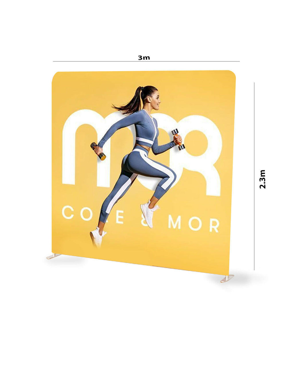 3m x 3m Straight Exhibit Pro 3-in-1 Display Kit with Hard Podium Case.