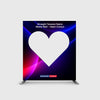 Straight Tension Fabric Media Wall – Heart Cutout