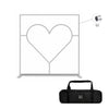 Straight Tension Fabric Media Wall – Heart Cutout