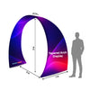 Tapered Curved Fabric Arch Display