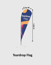 Customized Teardrop Flag Banner Printing