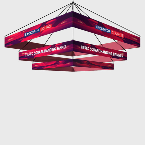 Tiered Square Hanging Banner