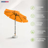 Tilting Patio Umbrellas With Valances – 2.7m x 2.7m