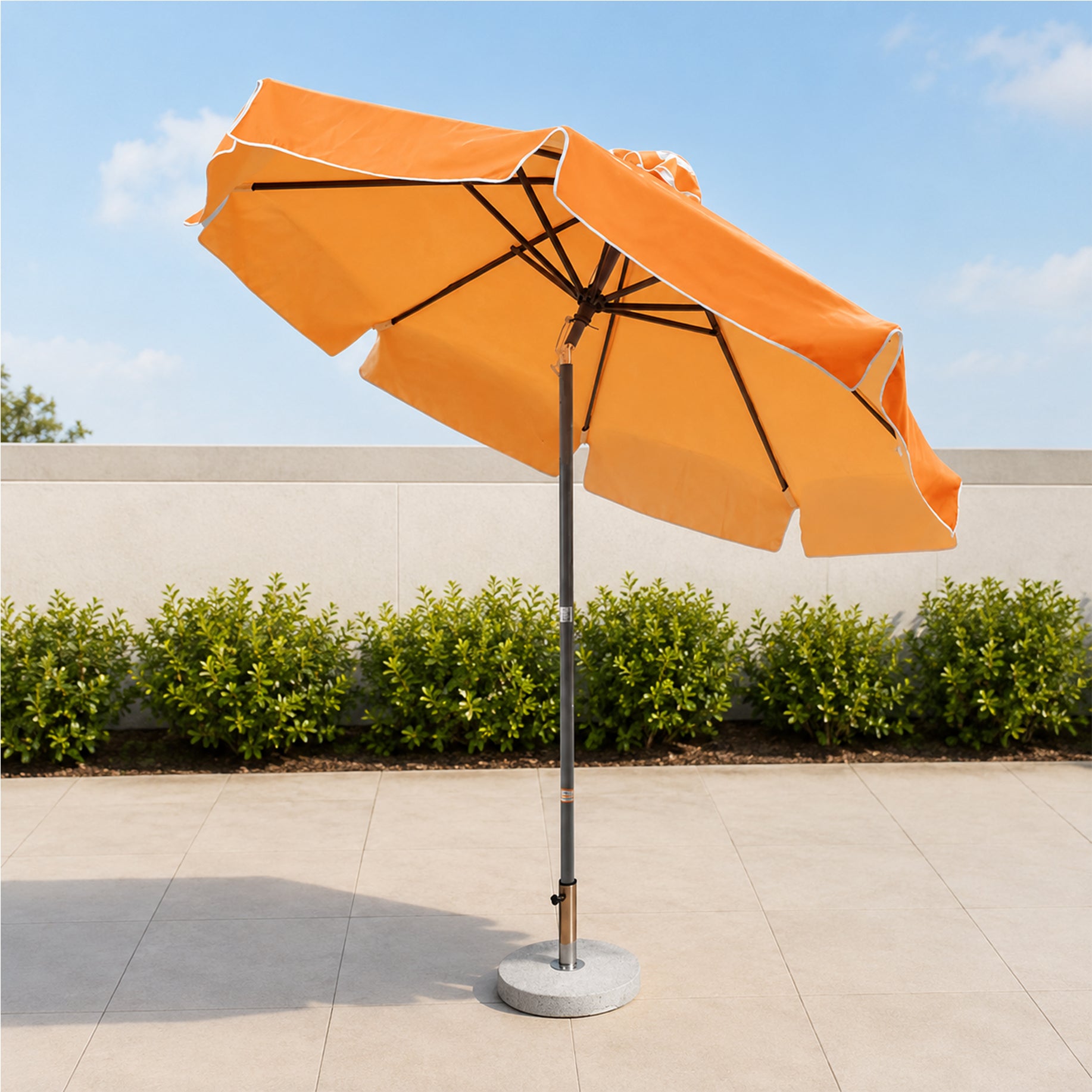 Tilting Patio Umbrellas With Valances – 2.7m x 2.7m