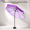 Tilting Patio Umbrellas With Valances (Iron Frame) – 2.7m x 2.7m