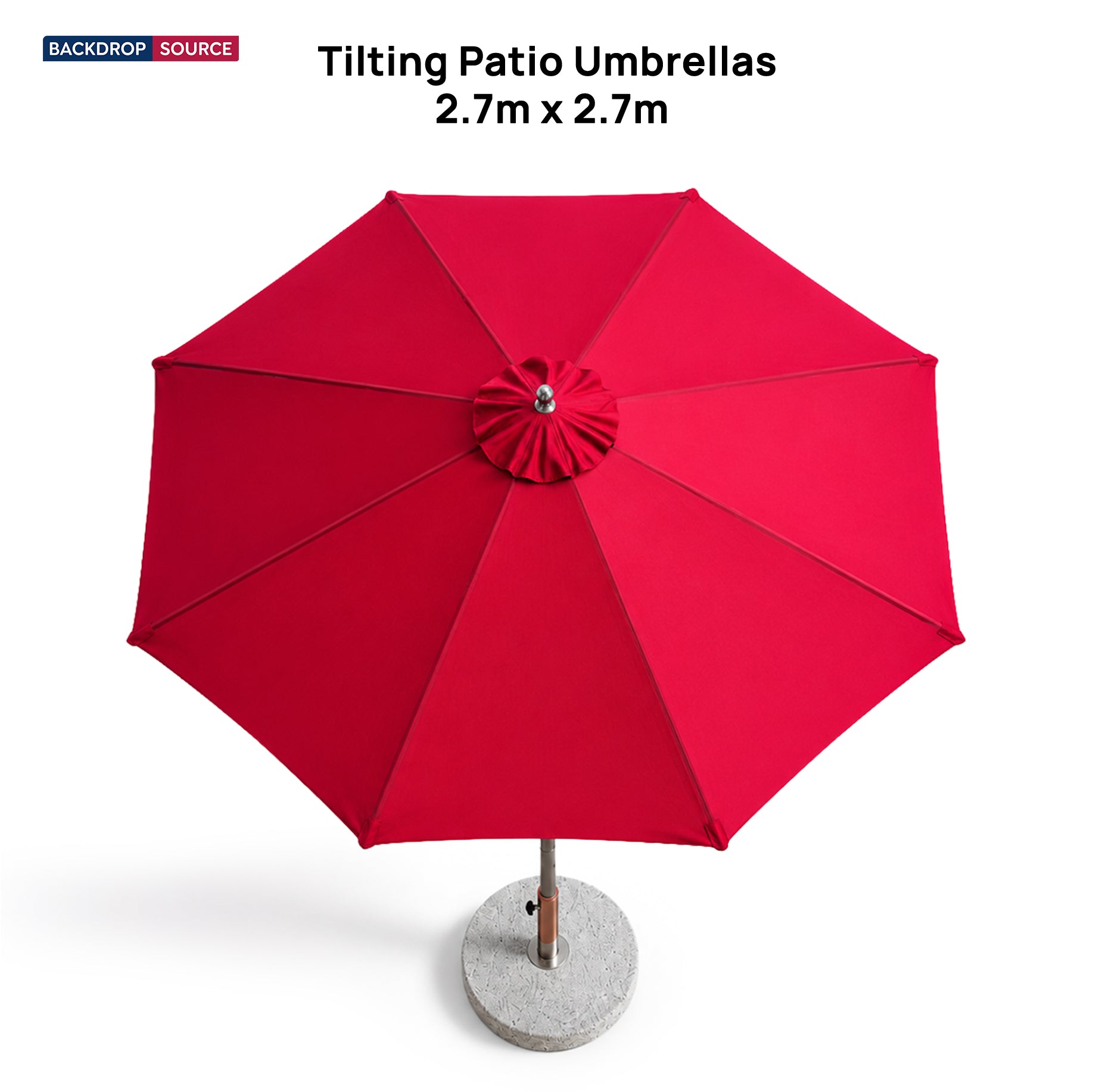Tilting Patio Umbrellas – 2.7m x 2.7m