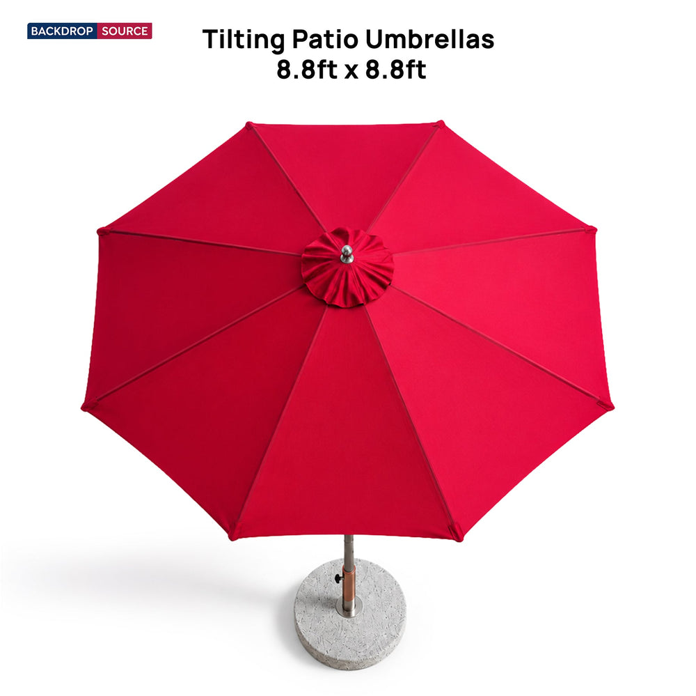 Tilting Patio Umbrellas – 8.8ft x 8.8ft