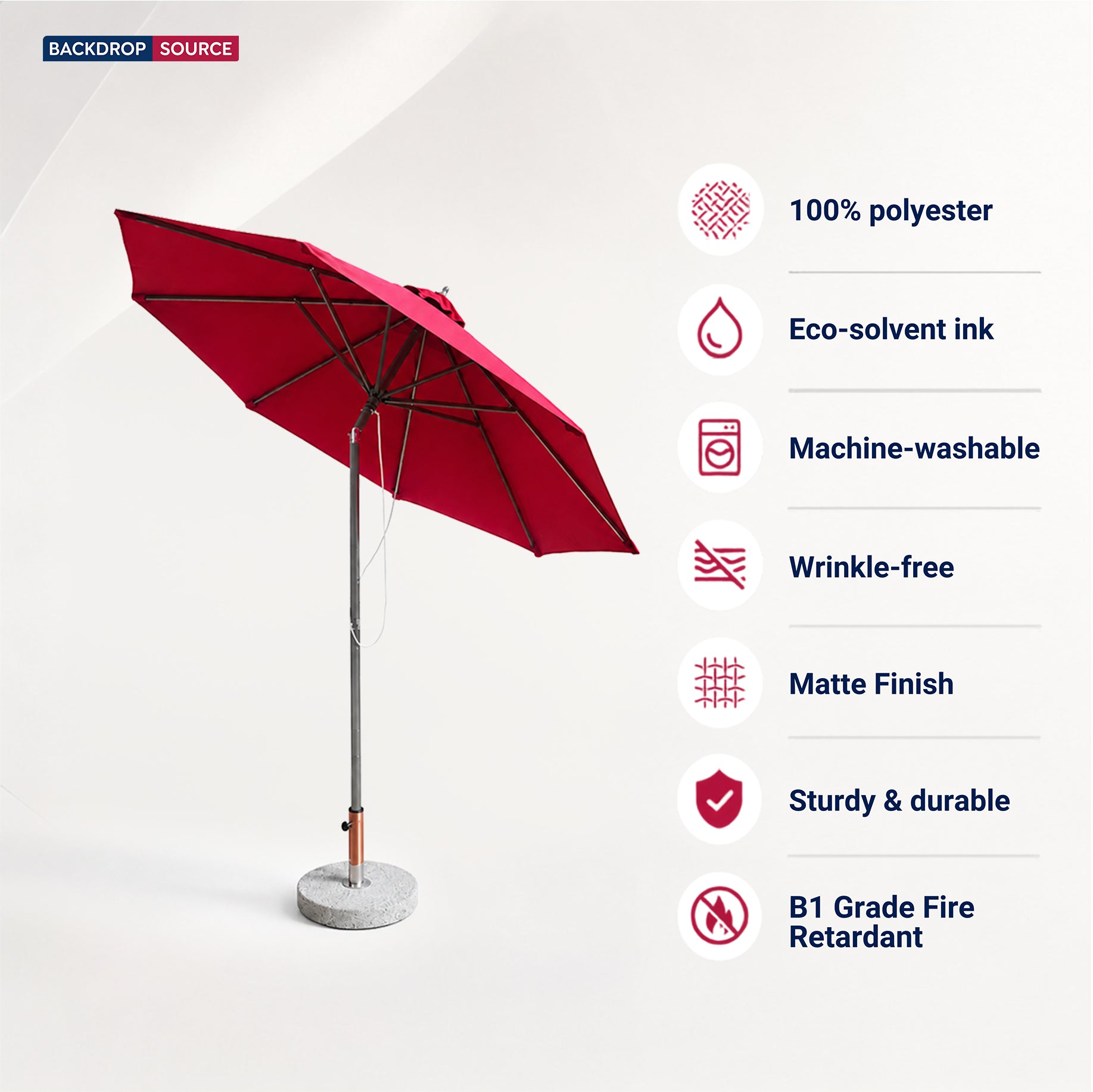 Tilting Patio Umbrellas – 2.7m x 2.7m