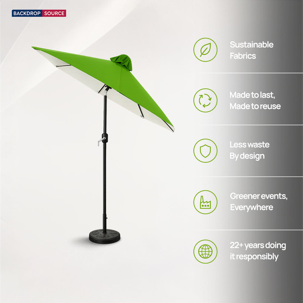 Tilting Patio Umbrellas (Iron Frame) – 2.7m x 2.7m