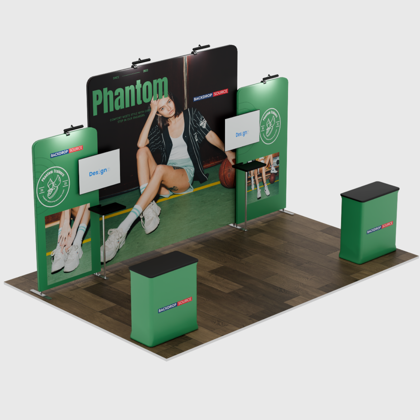 Portable Exhibit Display 6m - Model 5