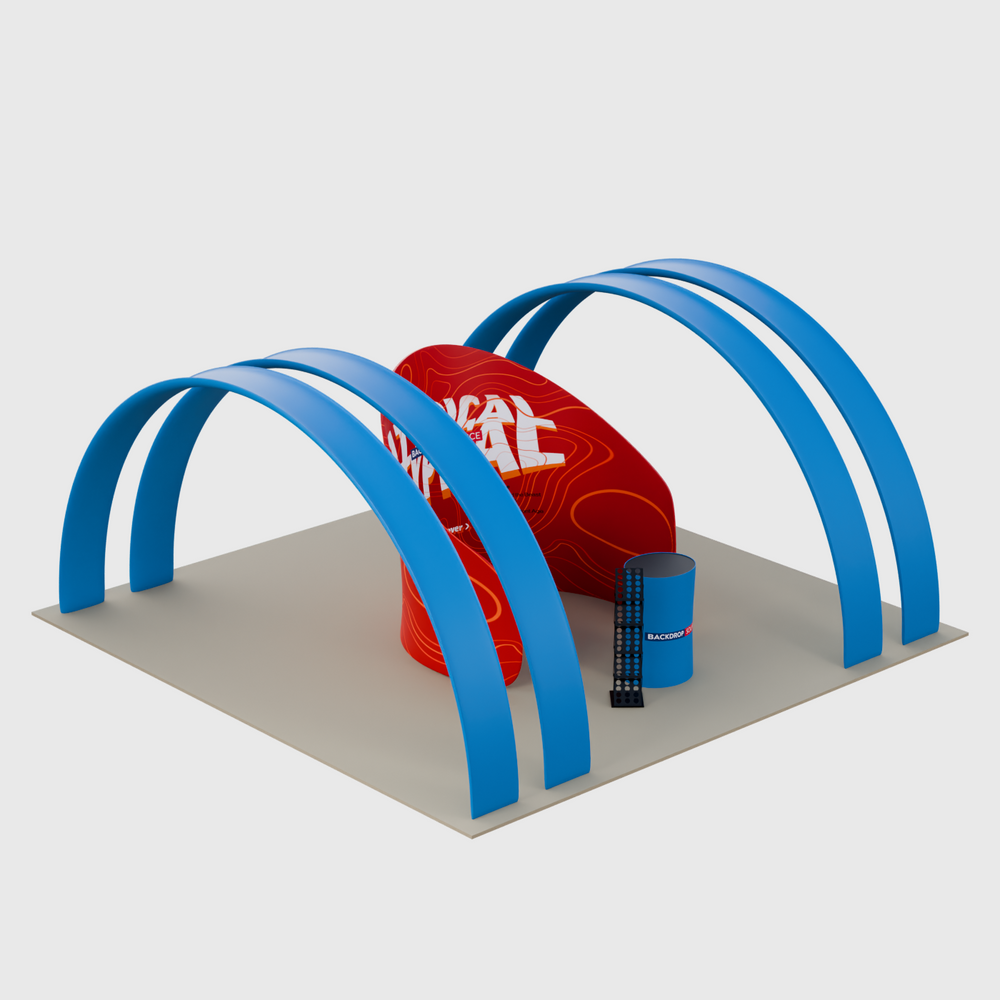 6m Meeting Pod with Round Arch Exhibition Kit.
