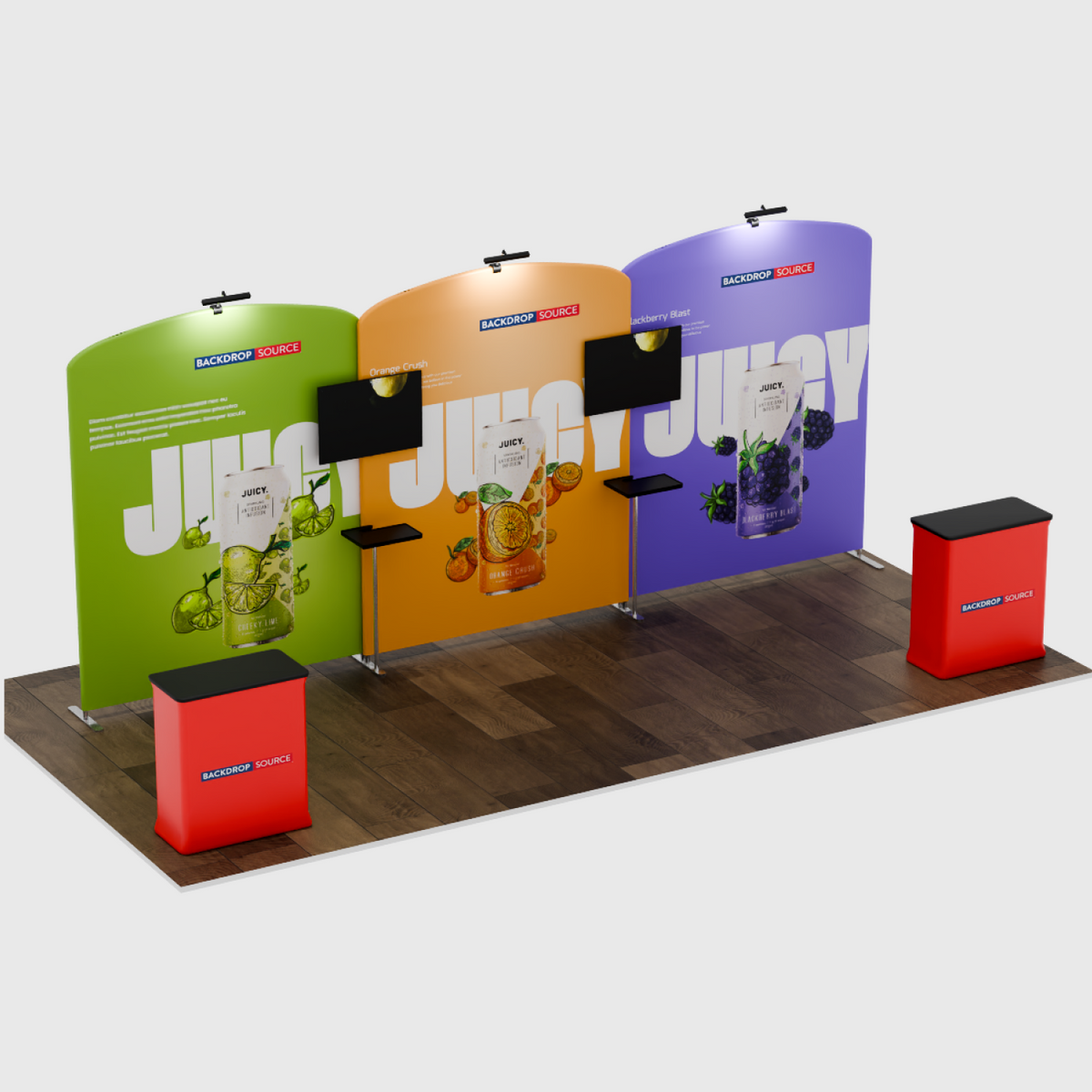 Portable Exhibit Display 6m x 3m - Model 11.