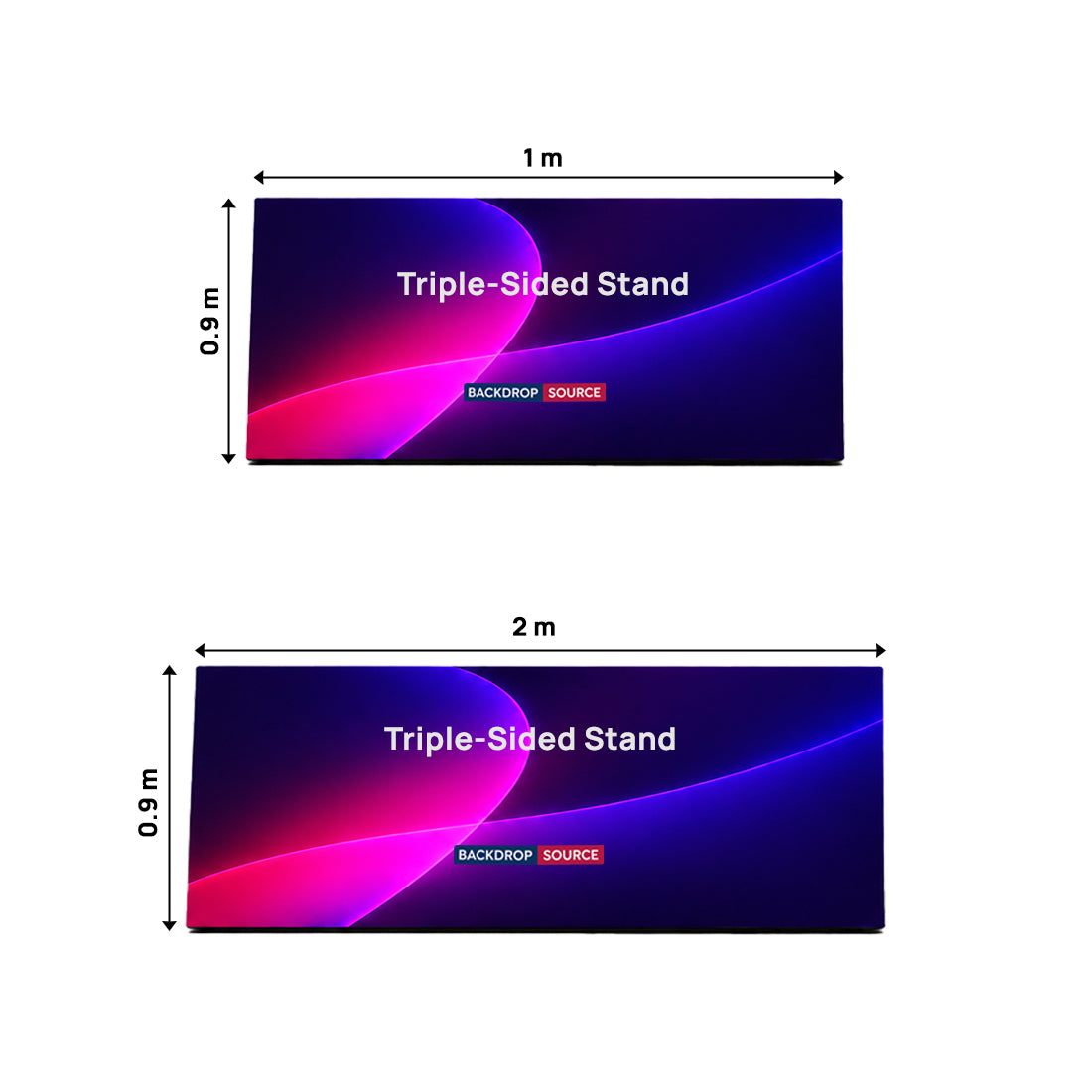 Triple-Sided Graphic Stand