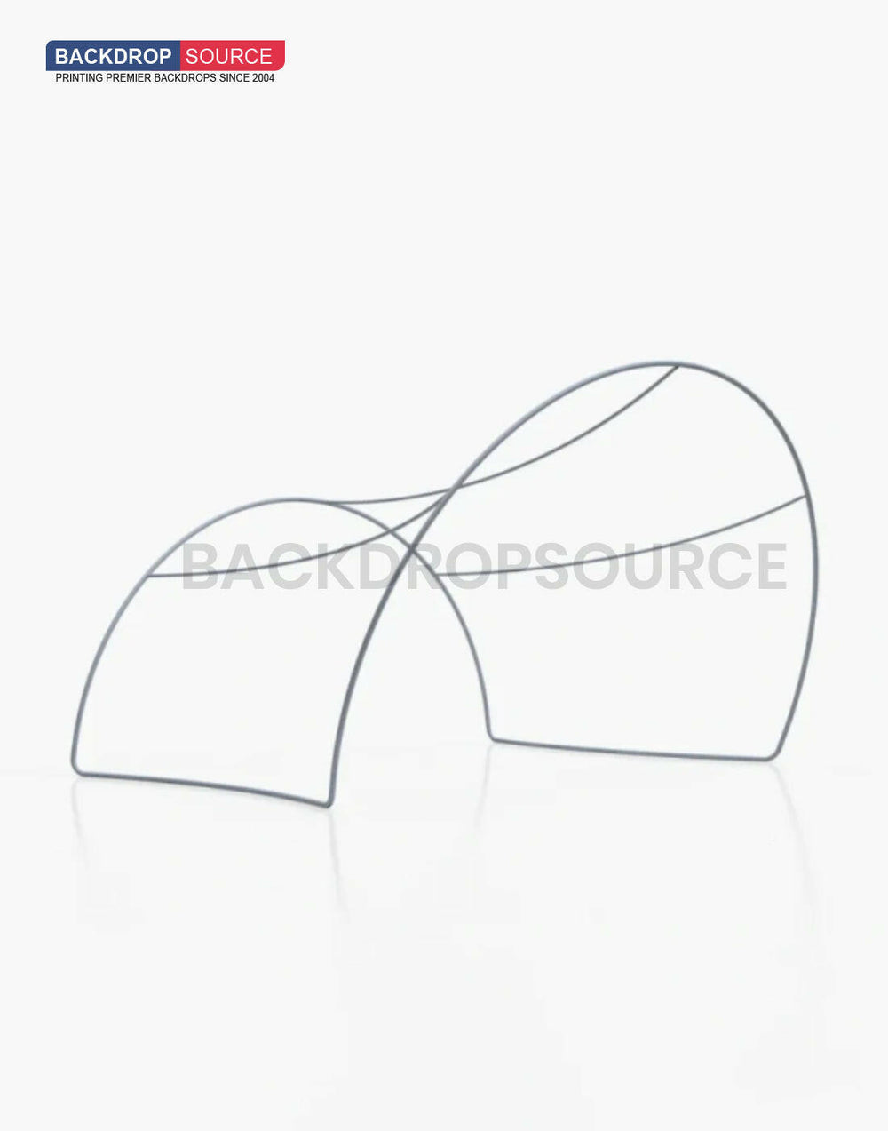 Tunnel Shaped Fabric Display.