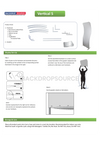 Vertical S Shape Tension Fabric Display Stands