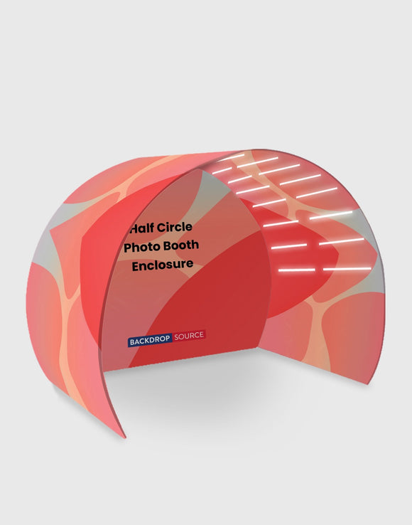 Half Circle Photo Booth Enclosure Display