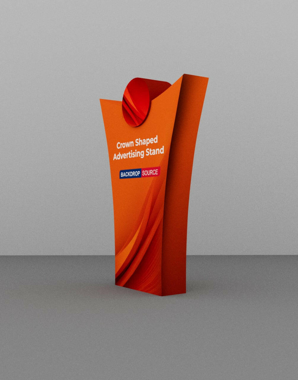 Crown Shaped Advertising Stand.