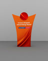Crown Shaped Advertising Stand.
