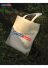 White Canvas Cotton Tote Bag.