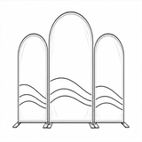 Arch Party Backdrop Sets with Plinth