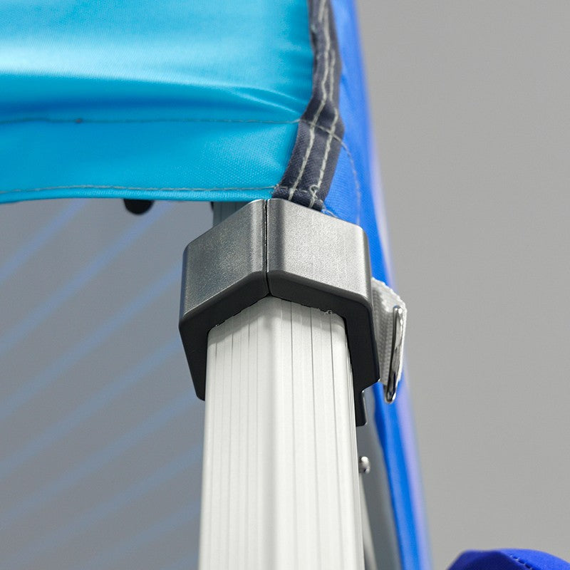 3m x 3m Fabric Canopy Kit with Waterfall Shelves & TV Mounts