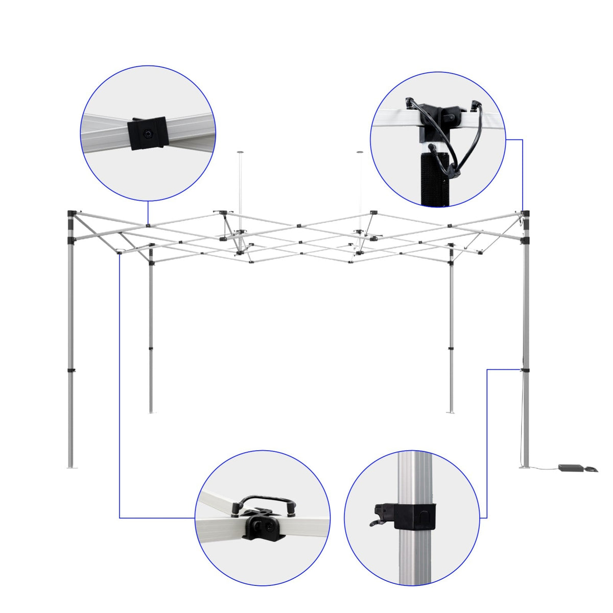 10x15 Lighted Canopy Tent