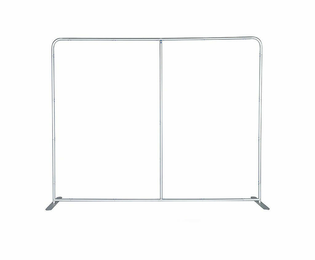 Ultimate 3mx3m Booth Kit with Backwall, Side Walls, Counter, and Lights.