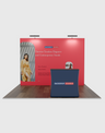 3m x 3m  Straight Popup Exhibit Pro 3-in-1 Display Kit with Illume Lights.