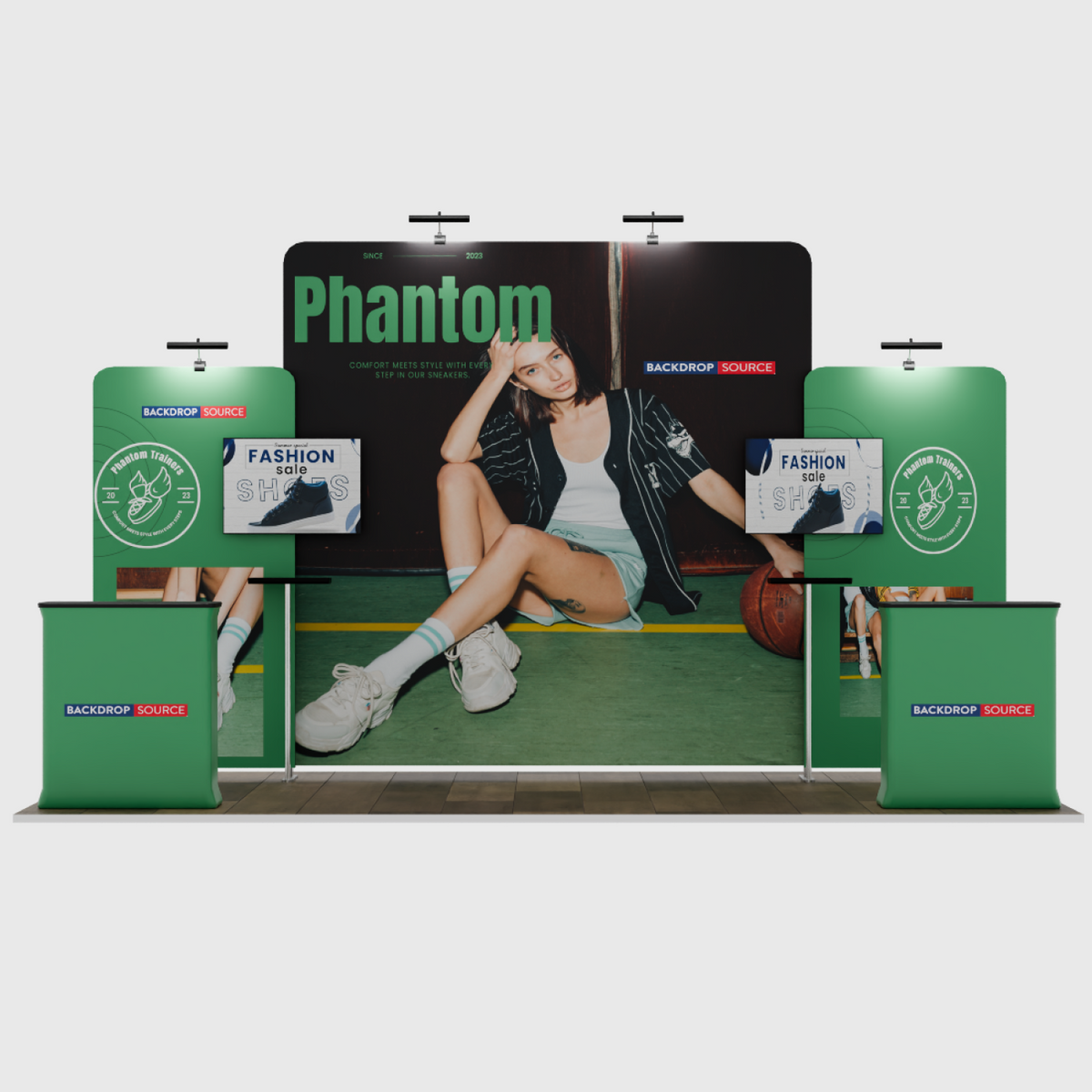 Portable Exhibit Display 6m x 3m - Model 5.