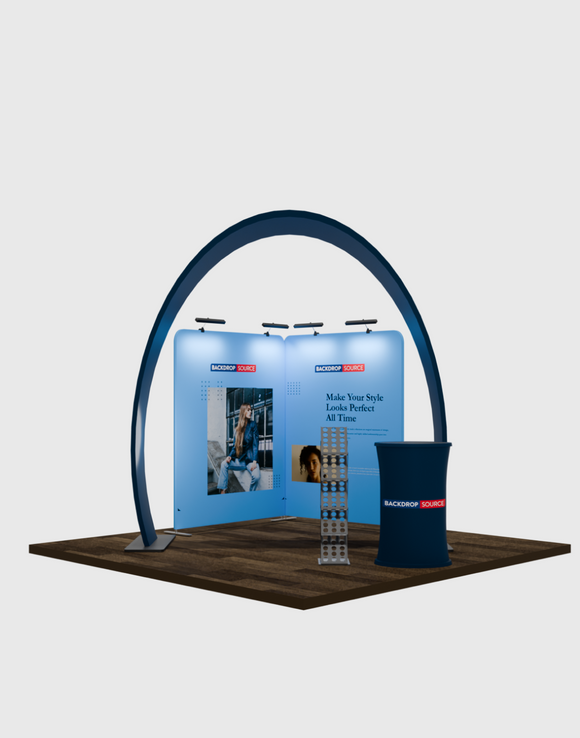 Modular Horseshoe Arch Exhibition Kit for 3m Wide Booths