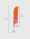 Customized Concave Feather Flag Banner Printing