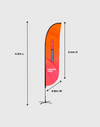 Customized Convex Feather Flag Banner Printing
