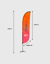 Customized Convex Feather Flag Banner Printing