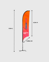 Customized Concave Feather Flag Banner Printing