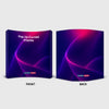 Fabric Pop Up Curved Velcro Media Wall