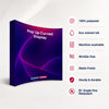 Fabric Pop Up Curved Velcro Media Wall
