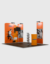 Premium TV Display Exhibition Kit for 3m Wide Booths