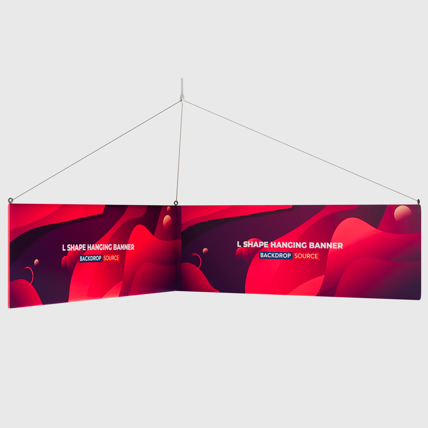 L Shape Hanging Banner.