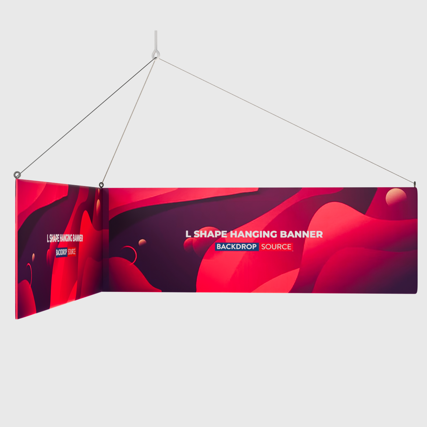 L Shape Hanging Banner.