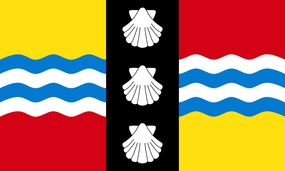 Bedfordshire County Flag in TrueKolor Wrinkle Free Fabric