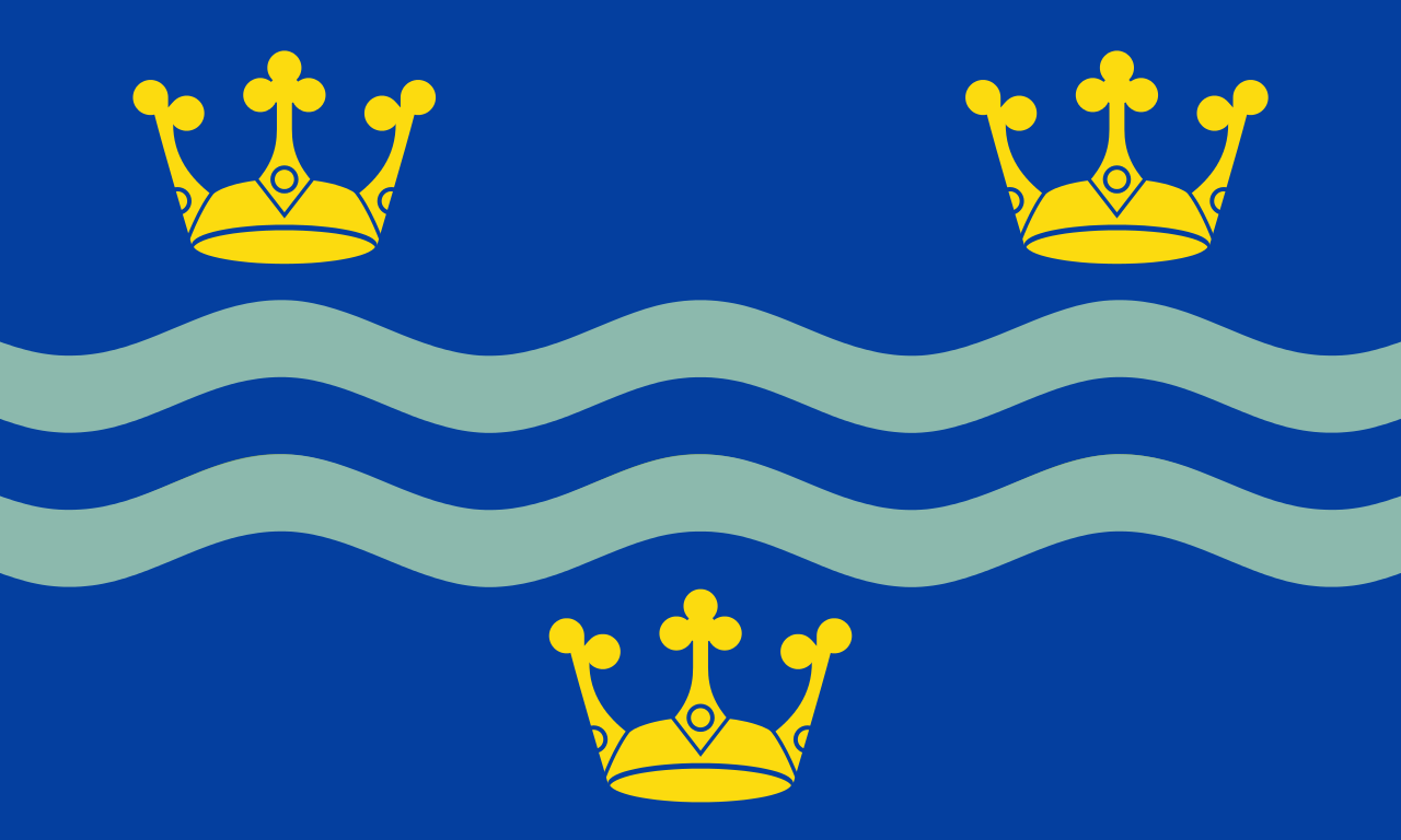 Cambridgeshire County Flag in TrueKolor Wrinkle Free Fabric